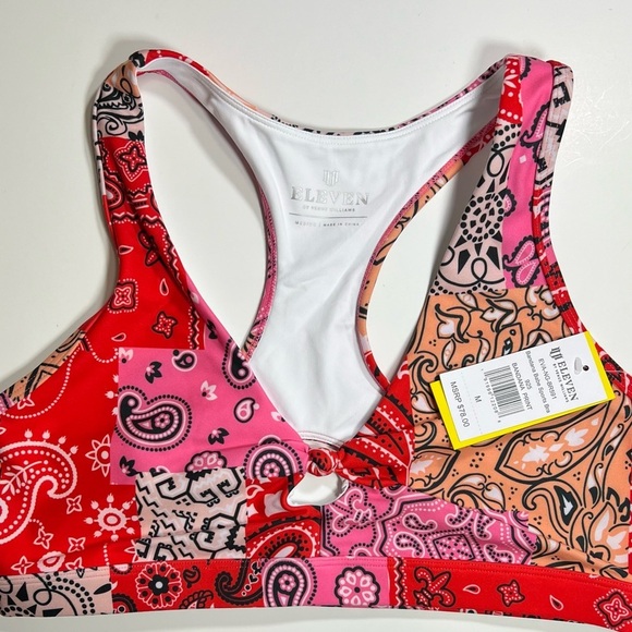 EleVen By Venus Williams Vintage 90s Inspired Tennis Bandana Babe Sports Bra | M - Picture 7 of 10